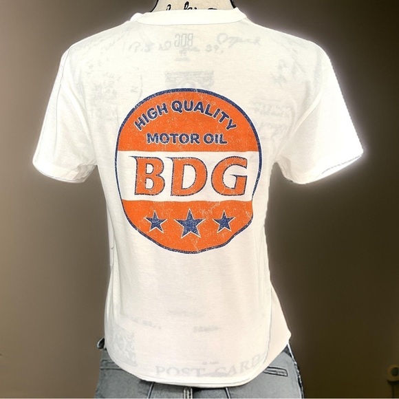🔴 5 for $10 ONE BDG Urban Outfitters High Quality Motor Oil T-Shirt Size S - Picture 3 of 6